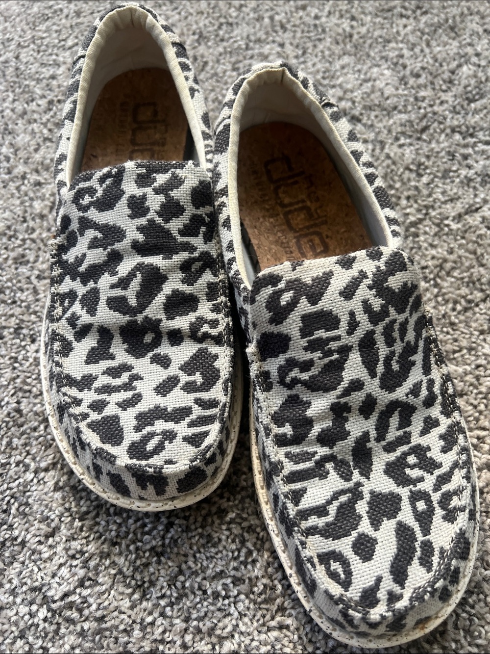 Hey Dude Kids Slip-On Sneakers - Black & White Leopard